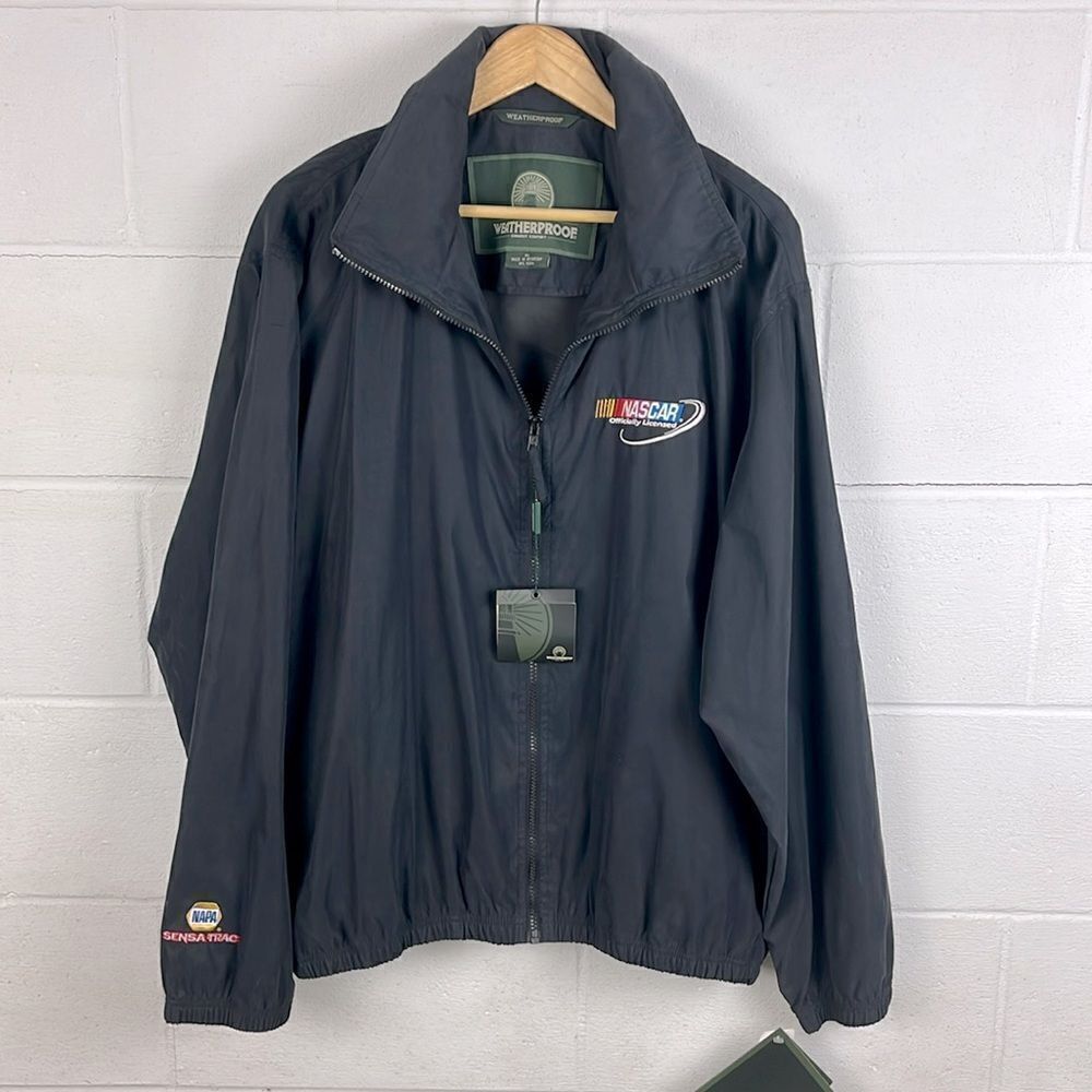 Weatherproof NASCAR offically licensed black full zip jacket